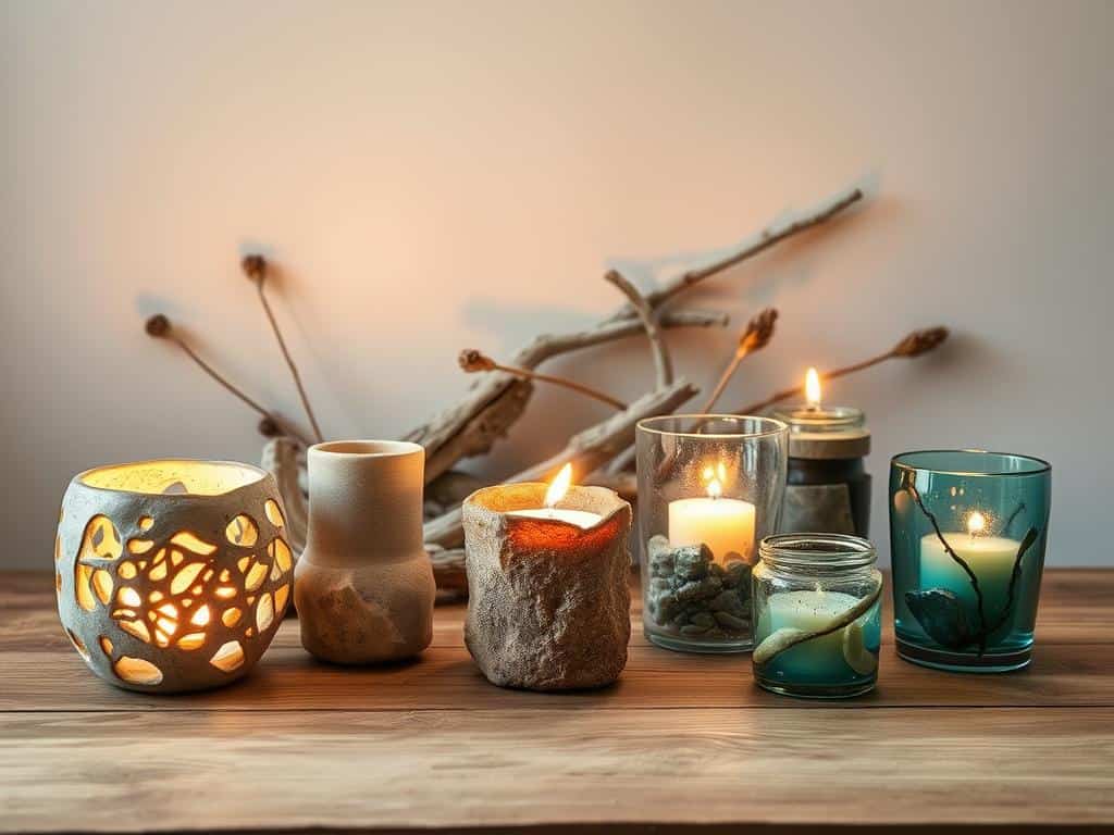 Unique DIY candle holders