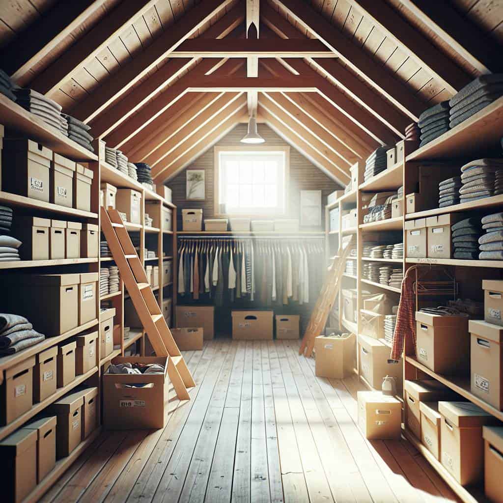 Making the most of attic storage space
