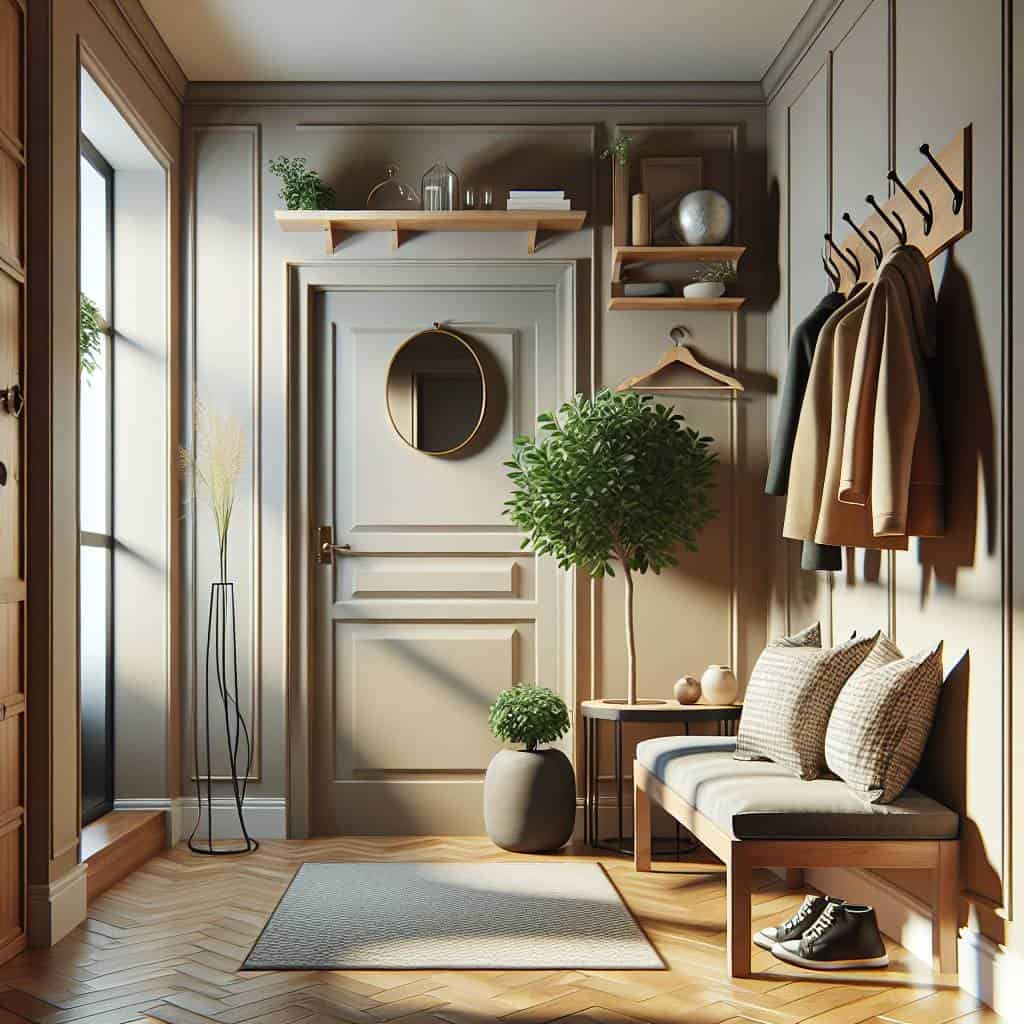 Personalized welcome entryways with stylish decor.