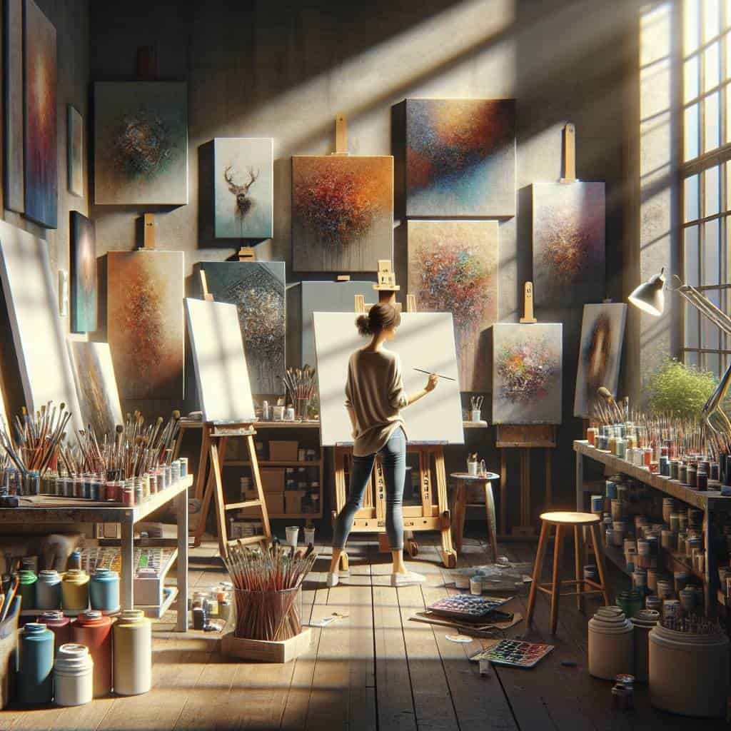 Confessions of a Serial Canvas Collector studio