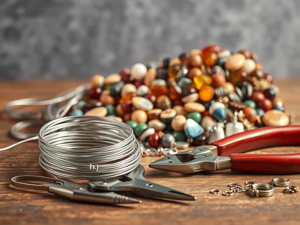 Essential materials for wire jewelry projects