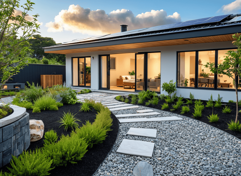 Sustainable home design modern house