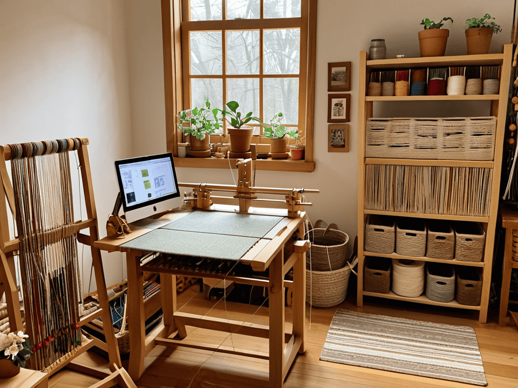Weaving Digital Minimalism serene workspace