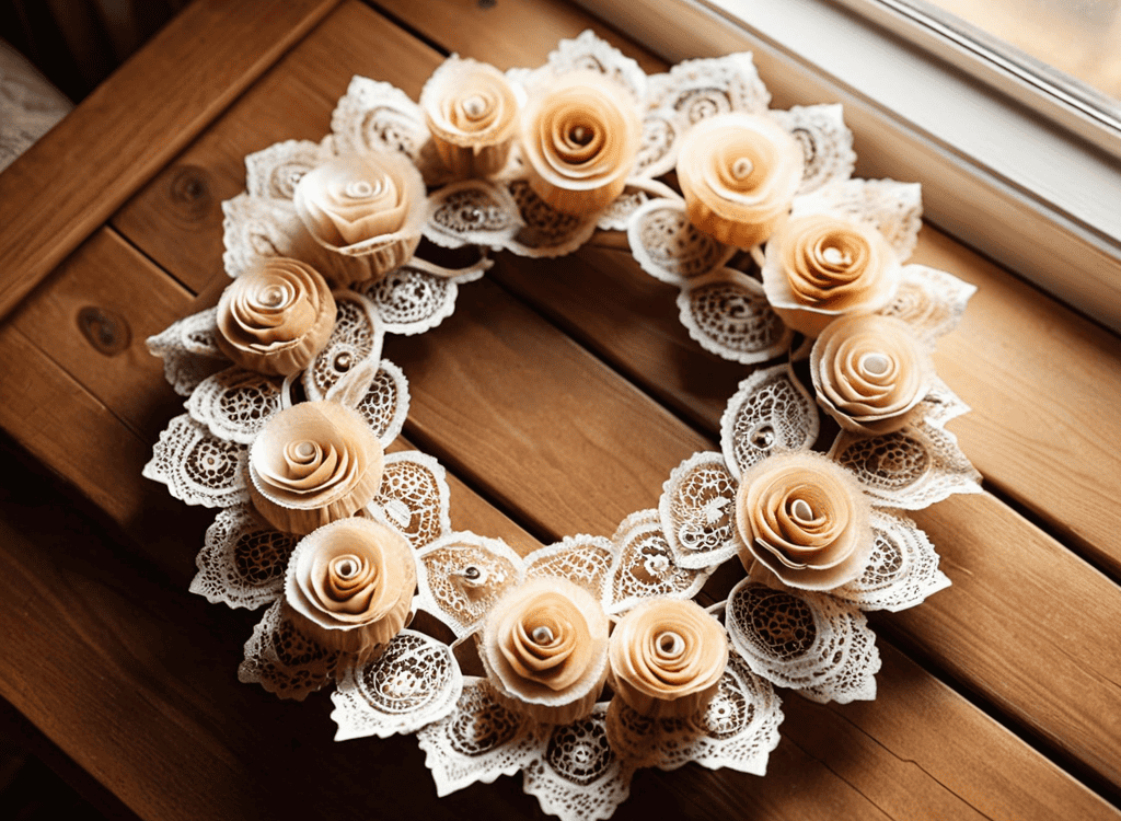 Creating a Coffee Filter Wreath DIY
