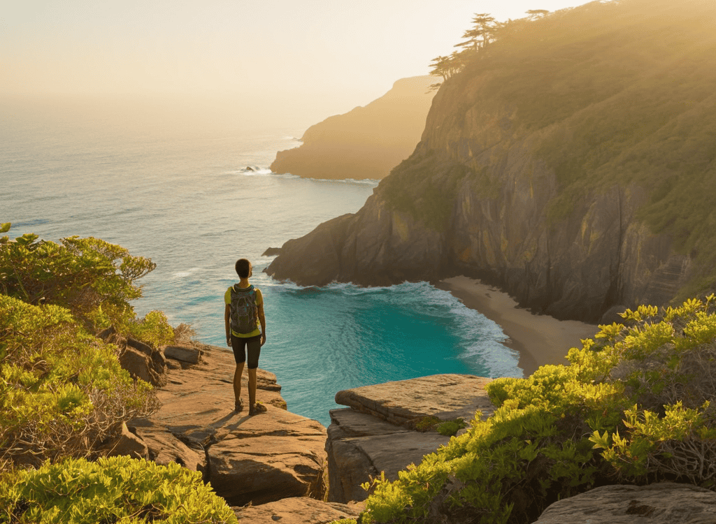 Somatic Coastline Hikes serene landscape