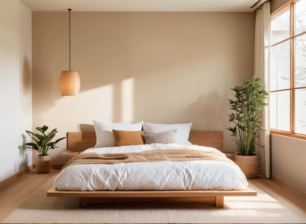Japandi style bedroom ideas inspiration