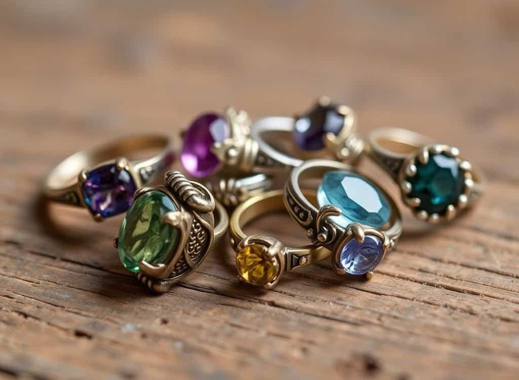 DIY gemstone rings