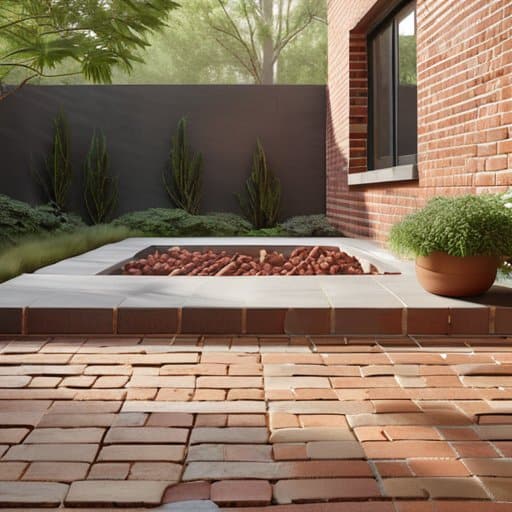 DIY brick pizza oven base construction