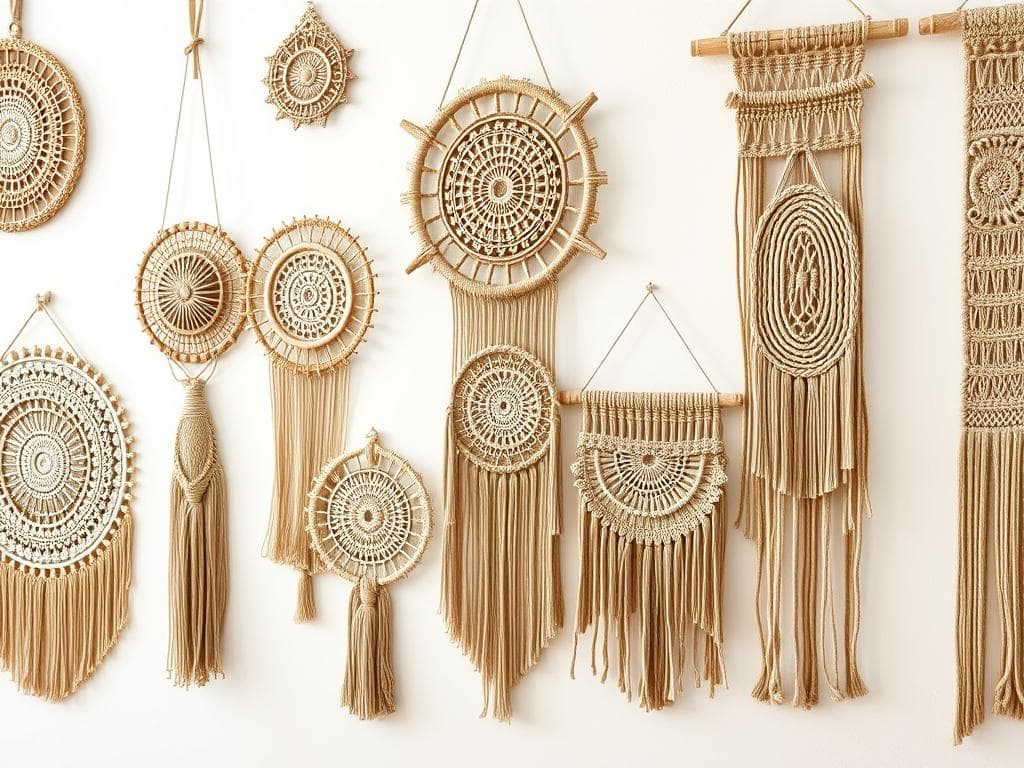 macrame wall hangings
