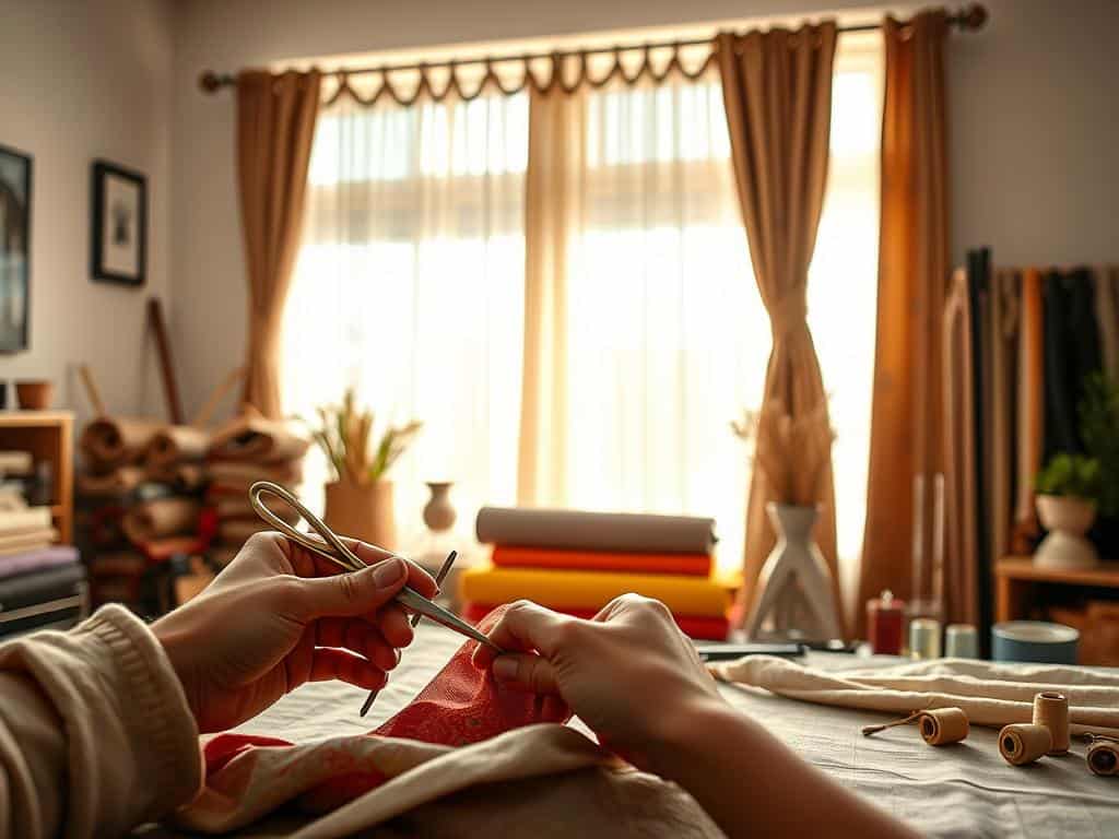 DIY techniques for curtains