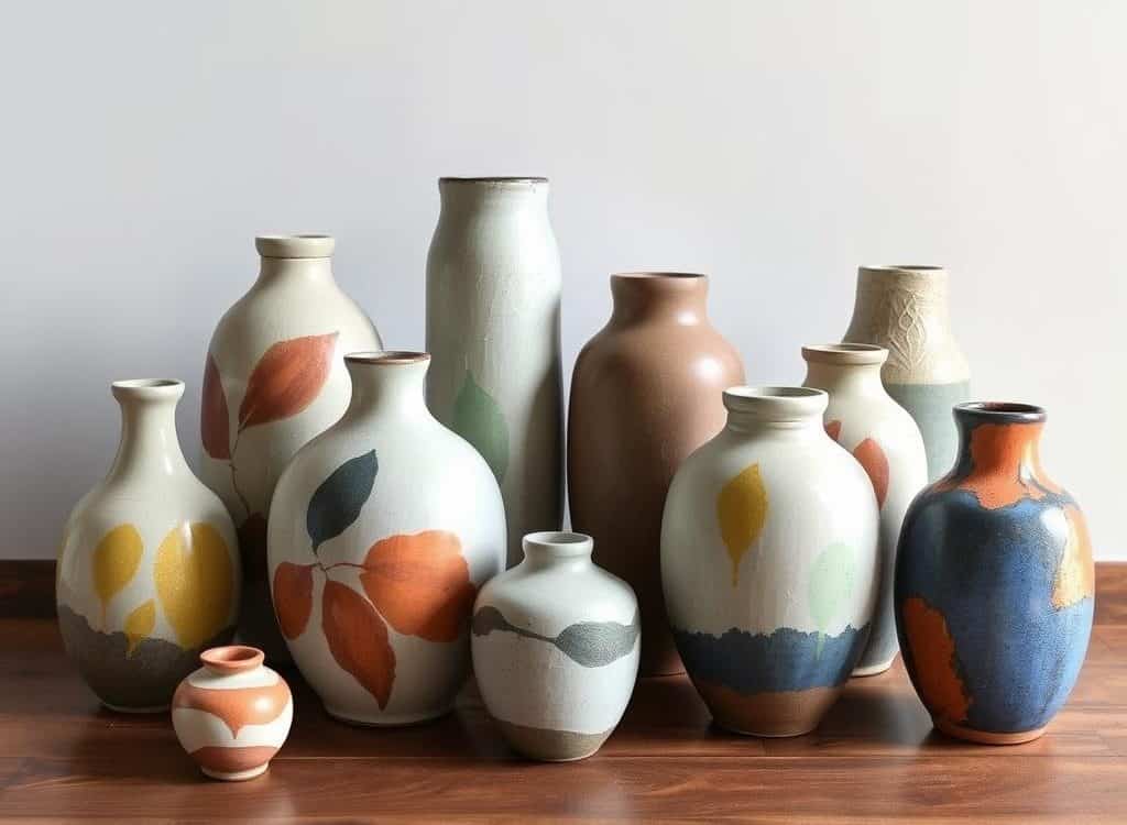 Hand-painted vases