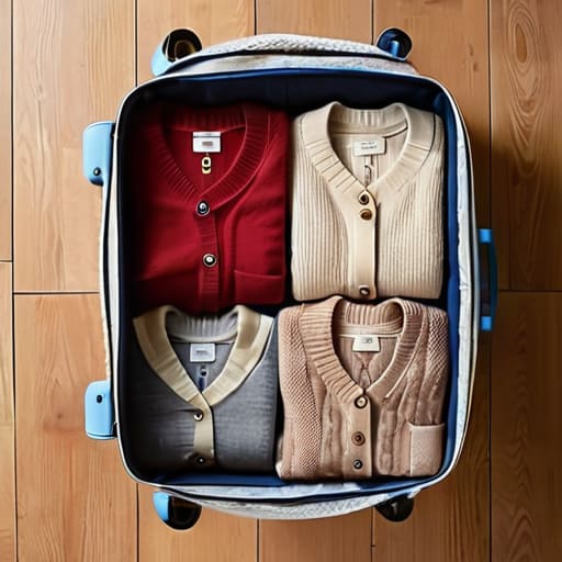 Maximizing Small Suitcase Space Through Whimsical Organization