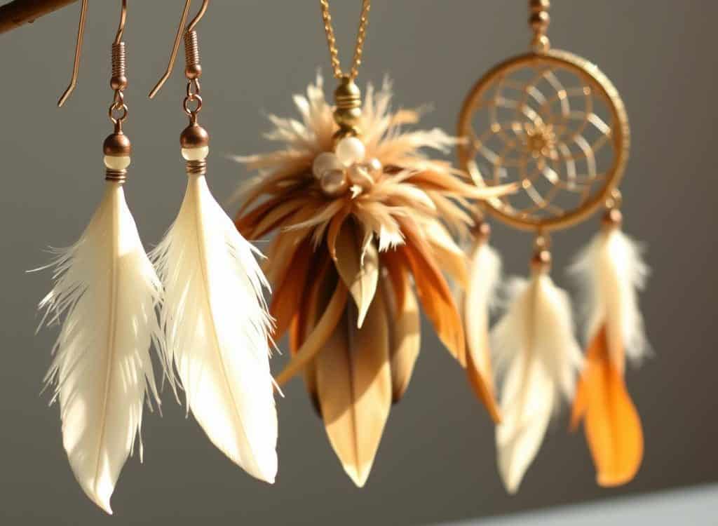 Feather jewelry